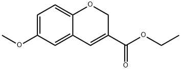 6-METHOXY-2H-CHROMENE-3-CARBOXYLIC ACID ETHYL ESTER Struktur