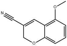 5-Methoxy-2H-1-benzopyran-3-carbonitrile 结构式