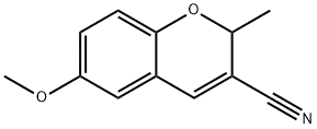 6-Methoxy-2-methyl-2H-1-benzopyran-3-carbonitrile Structure