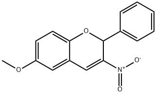 6-Methoxy-3-nitro-2-phenyl-2H-1-benzopyran Struktur