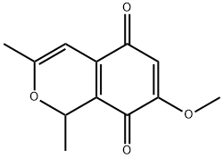 1H-2-Benzopyran-5,8-dione, 7-methoxy-1,3-dimethyl- (9CI) Structure