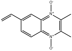 Quinoxaline, 6-ethenyl-2,3-dimethyl-, 1,4-dioxide (9CI) 化学構造式