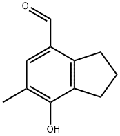 1H-Indene-4-carboxaldehyde,2,3-dihydro-7-hydroxy-6-methyl-(9CI) Structure