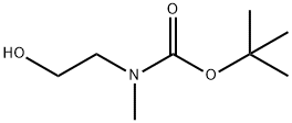 N-(tert-ブトキシカルボニル)-N-メチル-2-アミノエタノール 化学構造式