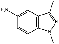 1,3-ジメチル-1H-インダゾール-5-アミン 化学構造式