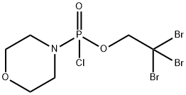 4-モルホリニルホスホノクロリド酸2,2,2-トリブロモエチル 化学構造式