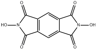 N,N'-ジヒドロキシピロメリットイミド 化学構造式