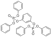 间苯二酚四苯基二磷酸酯,57583-54-7,结构式