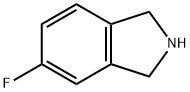 5-FLUORO-2,3-DIHYDRO-1H-ISOINDOLE 化学構造式
