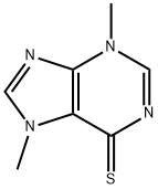 3,7-Dihydro-3,7-dimethyl-6H-purine-6-thione Struktur