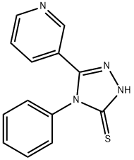 4-PHENYL-5-PYRIDIN-3-YL-4H-[1,2,4]TRIAZOLE-3-THIOL 化学構造式