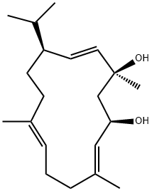 2,7,11-cembratriene-4,6-diol Struktur