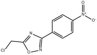5-CHLOROMETHYL-3-(4-NITRO-PHENYL)-[1,2,4]OXADIAZOLE
 Struktur