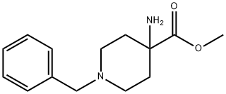 Methyl 4-amino-1-benzyl-piperidine-4-carboxylate Structure