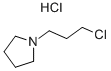 N-(3-氯丙基)四氢吡咯烷盐酸盐 结构式