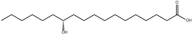 (R)-12-HYDROXYOCTADECANOIC ACID, 5762-36-7, 结构式