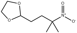 2-(3-甲基-3-硝基丁基)-1,3-二氧戊环 结构式