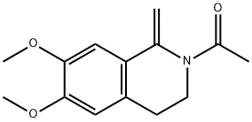 1-メチレン-2-アセチル-6,7-ジメトキシ-1,2,3,4-テトラヒドロイソキノリン 化学構造式