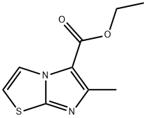6-メチルイミダゾ[2,1-B]チアゾール-5-カルボン酸エチル 化学構造式