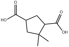 4,4-Dimethylcyclopentane-1,3-dicarboxylic acid Structure
