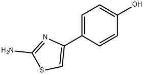4-(2-アミノ-4-チアゾリル)フェノール 化学構造式
