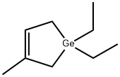 1,1-Diethyl-3-methylgermacyclopenta-3-ene 结构式