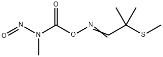 2-メチル-2-(メチルチオ)プロピオンアルデヒドO-(メチルニトロソカルバモイル)オキシム 化学構造式