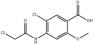 5-CHLORO-4-[(CHLOROACETYL)AMINO]-2-METHOXYBENZOIC ACID Structure