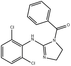 1-ベンゾイル-2-(2,6-ジクロロアニリノ)-2-イミダゾリン 化学構造式