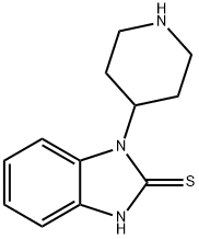 1,3-dihydro-1-piperidin-4-yl-2H-benzimidazole-2-thione Structure