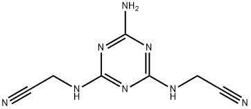 (6-Amino-1,3,5-triazine-2,4-diyldiimino)diacetonitrile 结构式