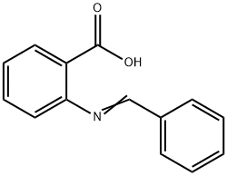 2-(benzylideneamino)benzoic acid Structure