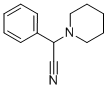 α-ピペリジノベンゼンアセトニトリル 化学構造式