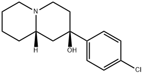 2H-Quinolizine, 2-axial-(4-chlorophenyl)-2-equatorial-hydroxy-octahydr o- Struktur
