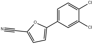 5-(3,4-二氯苯基)-2-糠腈, 57666-68-9, 结构式