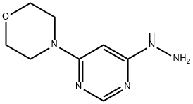 4-(6-肼基-4-嘧啶)吗啉, 5767-36-2, 结构式