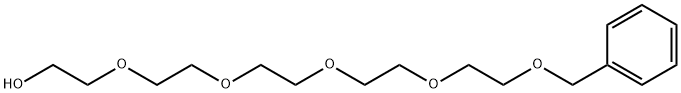 ペンタエチレングリコールモノベンジルエーテル 化学構造式