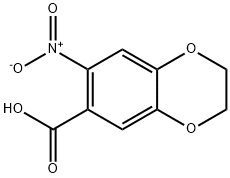7-硝基-1,4-苯并二噁烷-6-甲酸, 57672-33-0, 结构式