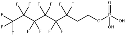 单[2-(全氟乙烷)乙基]磷酸盐 结构式