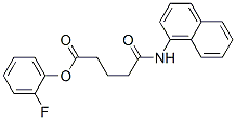 (2-fluorophenyl) 4-(naphthalen-1-ylcarbamoyl)butanoate Struktur