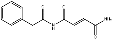 (E)-N-(Phenylacetyl)-2-butenediamide Struktur