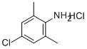 4-クロロ-2,6-ジメチルアニリン塩酸塩 化学構造式