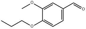 3-メトキシ-4-プロポキシベンズアルデヒド 化学構造式