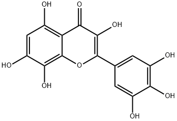3,3',4',5,5',7,8-Heptahydroxyflavone Struktur