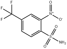 2-ニトロ-4-(トリフルオロメチル)ベンゼンスルホンアミド 化学構造式