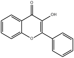 3-ヒドロキシフラボン 化学構造式