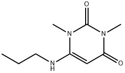 6-PROPYLAMINO-1,3-DIMETHYLURACIL 结构式