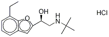 (R)-Bufuralol Hydrochloride, 57704-11-7, 结构式