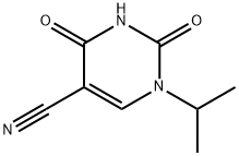 1-ISOPROPYL-2,4-DIOXO-1,2,3,4-TETRAHYDROPYRIMIDINE-5-CARBONITRILE Structure