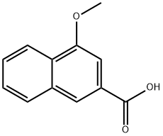 4-甲氧基萘-2-羧酸 结构式